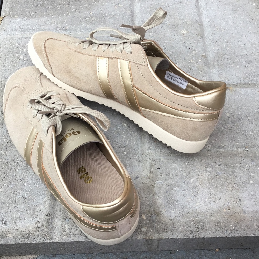 Gola Beige and Gold Women's Sneakers